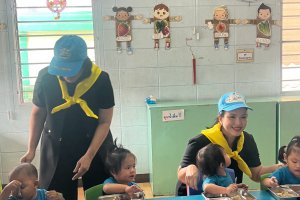 กิจกรรมส่งเสริมแบ่งปันให้องค์กรมีจิตอาสาเพื่อสังคมและสาธารณประโยชน์  มูลนิธิเด็กอ่อนในสลัม (คลองเตย) 