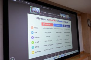 กิจกรรมถ่ายทอดความรู้ภายในองค์กร โดยวิทยากร สศอ. "เรื่อง Smart Note: การลดภาระงานซ้ำช้อน โดยประยุกต์ใช้ AI Speech-to-Text ในการถอดเสียงและสกัดประเด็นสำคัญจากการประชม"